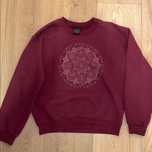 OBEY maroon pullover